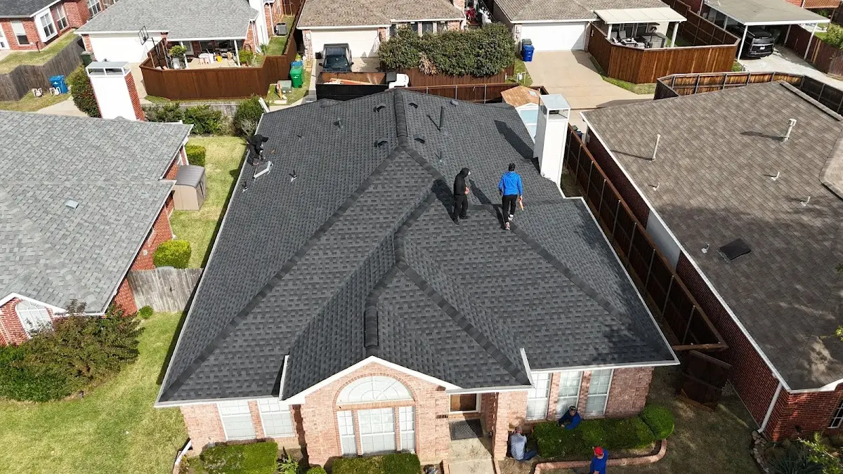 Slate & Tile Roof Repair work in progress on a Four Corners property